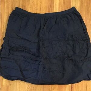 Gap navy blue ruffle skirt